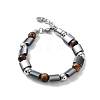 Synthetic Non-magnetic Hematite Beaded Bracelets BJEW-Q334-06-2