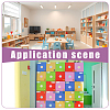 36Pcs 36 Styles Flat Round Paper Blank Label Stickers DIY-WH0308-853A-5