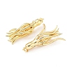 Brass Micro Pave Cubic Zirconia Pendants KK-M205-15G-5