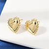 Brass Stud Earrings EJEW-H154-06G-2