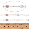 Handmade Brass Glass Beaded Chains GL-CBA1C06-15G-3