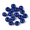 Spray Painted Round Natural Schima Wood Beads WOOD-A018-6mm-17-1