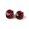Handmade Silver Foil Glass Beads FOIL-N034-01G-2