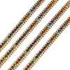 Fashewelry Zinc Alloy Rhinestone Strass Chains FIND-FW0001-30G-2