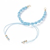 Adjustable Polyester Braided Cord Bracelet Making AJEW-JB00848-04-3