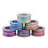 Elecrelive 6 Rolls 6 Colors Segment Dyed Polyester Thread OCOR-EL0001-01B-2