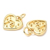 Rack Plating Brass Charms KK-A185-08G-3