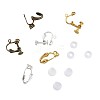 Kissitty Brass Screw Earring Converter and Clip on Earring Converter KK-KS0001-04-3