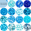   900Pcs 15 Style Glass Round Beads DIY-PH0020-95-4