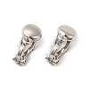 Alloy Clip-on Earring Findings X-PALLOY-M208-02P-2