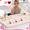36Pcs 3 Colors Acrylic Earring Display Board EDIS-PH0001-96-5