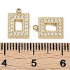 304 Stainless Steel Micro Pave Cubic Zirconia Pendants STAS-I325-025G-01-3