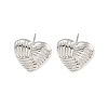 Rack Plating Brass Stud Earrings EJEW-C102-14P-1