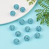 Polymer Clay Rhinestone Beads RB-H258-HD10mm-202-4