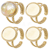 DIY Oval Finger Rings Making Kit DIY-BBC0003-15G-7