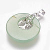 Natural Green Aventurine Pendants G-F573-C17-3
