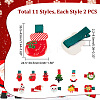   22Pcs 11 Style Cute Christmas Acrylic Alligator Hair Clips PHAR-PH0001-15-2