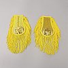 Handmade Plastic with Polyester Tassel Epaulettes FIND-WH0126-529-1