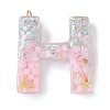 Resin Pendants RESI-B029-01P-H-1