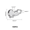 Non-Tarnish 304 Stainless Steel Clip-on Earring Findings LS-STAS-S079-81A-2