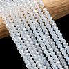 Crystal Glass Rondelle Beads Strands LS-EGLA-F049C-01-2