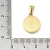 Textured 304 Stainless Steel Pendants STAS-A140-02G-3-3