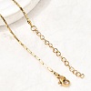 1.3MM 304 Stainless Steel Boston Link Chains Necklaces for Women Men NJEW-Z115-12G-01-2