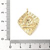 Brass Micro Pave Cubic Zirconia Enamel Pendants KK-L250-08G-08-3