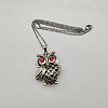 Owl pendant DIY handmade pendant jewelry necklace PZ6923-3-1