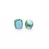 8/0 Two Tone Opaque Glass Seed Beads SEED-T006-01C-A08-4