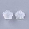 5-Petal Transparent Acrylic Bead Caps MACR-S362-05-2