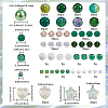 DIY Round Acrylic & Glass Beads Jewelry Making Findings Kits DIY-SP0003-01A-2