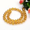 Faceted Round Imitation Austrian Crystal Bead Strands G-M191-10mm-07A-2