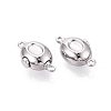 Brass Box Clasps KK-Q074-12P-2
