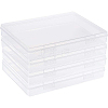 Transparent Plastic Bead Containers CON-BC0006-06B-1