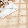 60Pcs 2 Colors 304 Stainless Steel Earring Hooks STAS-ME0001-52-4