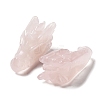 Natural Rose Quartz Healing Dragon Head Figurines DJEW-L010-05E-2