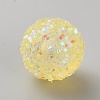 Opaque Acrylic Glitter Beads FIND-CJC0010-111A-02-2