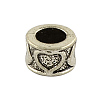 Tibetan Style Alloy Column European Bead Enamel Settings LS-TIBEB-5087-AS-LF-1
