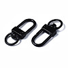 Spray Painted Eco-Friendly Alloy Swivel Snap Hooks Clasps PALLOY-T080-02A-NR-3