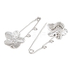 Peach Blossom 304 Stainless Steel Safety Pins Brooch Findings SA-CBA098D-14B-P02-2