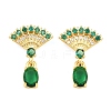 Brass Micro Pave Cubic Zirconia Pendants KK-K340-53G-01-1