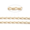 Rack Plating Brass Oval & Knot Link Chains CHC-K013-01-3