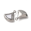 304 Stainless Steel Resin Pendants STAS-P406-15D-P-2