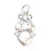 Brass Micro Pave Cubic Zirconia Pendants KK-H527-06A-P-1