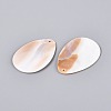 Natural Freshwater Shell Pendants SHEL-Q028-13-2