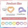 50Pcs Acrylic Linking Rings OACR-YW0003-57-2