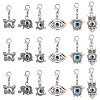  4 Sets Evil Eye Pendant Decorations HJEW-NB0001-68-1