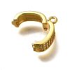 Brass Micro Pave Clear Cubic Zirconia Snap Clasps KK-U055-17G-2