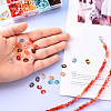 800Pcs 4 Colors Oval Acrylic Linking Rings DIY-YW0002-39-4